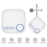 Bluetooth Tracker, Bluetooth Keys Tracker, Bari Key Finder Tracking Wallet Key Bag Pet Dog Tracer Locator Alarm Patch GPS Locator for iOS/iPhone/iPod/iPad/Android(White)