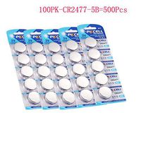 CR2477 3V 900mah Lithium Battery 500Pcs