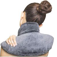 Nanette Lepore Warming + Cooling Neck & Shoulder Wrap – Soft Fur Feel with Levander Aromatherapy Scent Infusion – Use Warm Or Cold – All Over Shoulder Relief Soothes Aches Muscle Strain and Pain