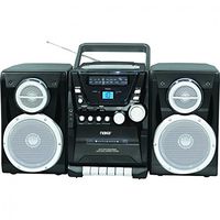 Naxa Portable CD Player with AM/FM Stereo Radio Cassette Player/Recorder and Twin Detachable Speakers