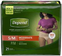 Depend Moderate Absorbency Underwear for Women Small/Medium [Case of 84] by Depend
