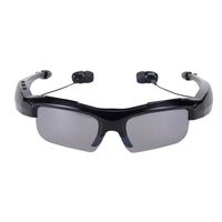 Livoty Sport Bluetooth Earphone Headphones Sun Glasses Headset Mobile Phones Hands Free Stereo Earphone for Hiking Driving Travel (Black)