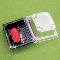 AXZHYX Bowl Disposable Plastic Food Lunch Bowl - Sushi Sashimi Packing Box Meal Preparation Container [50 Packs] Hotel Tableware Home Noodles Boiled Fish Soup Bowl (Color : 8.5×8cm)