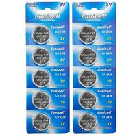 Eunicell CR2430 5011LC Lithium Blister Pack 3V 3 Volt Coin Cell Batteries (10 pcs)