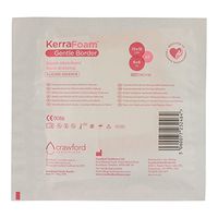 KerraFoam 6" x 6" Gentle Border Foam Dressing for Wound Care (CWL1132) - Aids Wound Healing by Absorbing and retaining Drainage While Being Gentle on The Surrounding Skin.