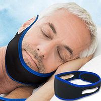 AWZSDF Stop Snoring Chin Strap, Comfortable & Adjustable Snoring Relief, Non-Odour Fabric Snore Stopper for Men and Women,76cm