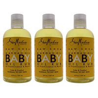 Shea Mst Bby Oil Rub Chm& Size 8z Shea Moist Chamomile & Sthsn Oil Baby Oil Rub 8z