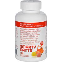 SmartyPants- The Total Vitamin Treat: Pediatrician-approved Gummy Multi-Vitamin with Omega 3 & Vitamin D: Two Pack