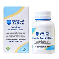 VSL#3 Capsules (112.5 Billion CFU) - Probiotic Medical Food for The Dietary Management of Irritable Bowel Syndrome (IBS)- 1 Pack (1)