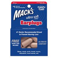 Mack's Ultra Soft Foam Earplugs 10 Pairs (Pack of 2)
