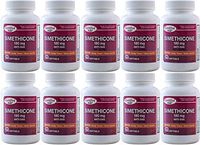 Simethicone 180 mg 1800 Softgels Anti-Gas Generic for Phazyme Ultra Strength Fast Relief of Stomach Gas and Bloating 180 Gelcaps per Bottle Pack of 10 Total 1800 Gelcaps