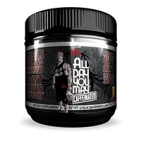 Rich Piana 5% Nutrition All Day You May Caffeinated, 10:1:1 BCAA Post Workout Muscle & Joint Recovery Drink Supplement Powder, Sugar-Free, COPMax™, Vitamin C, B12, 30 Servings (Vanilla Iced Coffee)