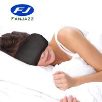 FanJazz Wireless Bluetooth Eye Mask headphone Sleeping Headphone Eyemask Built-in Speakers Micophone,Hand free speaking calls and music Enjoy Washable design Color Black