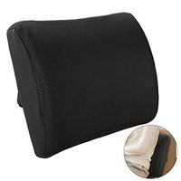 Lumbar Support Pillow Memory Foam Pad, Back Rest Cushion for Office Chair Ergonomic Seat Support Posture Corrector for Car, Home, Travel to Relief for Lower Back Pain