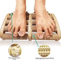 Xin Micro Dual Wooden Foot Massager Roller - Relieve Plantar Fasciitis