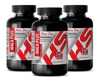 Female libido Booster and Enhancer - MACA Plus 1300MG - Premium Complex - maca Leaf Powder - 3 Bottles (180 Tablets)