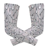 ZZKKO Koala Cooling Arm Sleeves Cover Uv Sun Protection for Men Women Running Golf Cycling Arm Warmer Sleeves 1 Pair