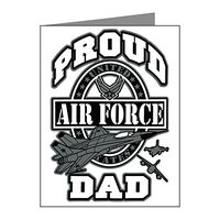 Note Card Proud Air Force Dad Jets