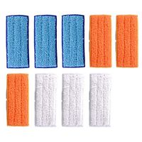 Adouiry Washable Mopping Pads for IRobot Braava Jet 240 241 Sweeping Pads, Reusable Wet Damp Dry (9 PCS)