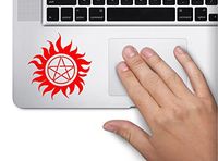 Supernatural Symbol Decal Funny Laptop Skin MacBook Trackpad Keypad Sticker Window, Decal Sticker Vinyl Car Home Truck Window Laptop