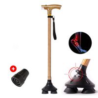 YMXLJJ Multi-Function Walking Stick Retractable Adjusting Height Old Man Walking Stick with LED Light Illumination Ergonomics Non-Slip Handle Comfortable,A