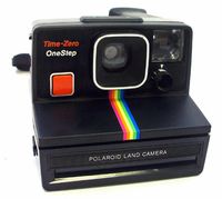 Vintage Polaroid Black Rainbow SX-70 Instant Film Camera