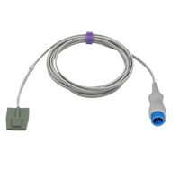 Compatible Mindray T5/T8 Spo2 Sensor Pediatric Soft 9.8 ft 7 Pin Connector