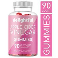 Organic Apple Cider Vinegar Gummies with The Mother - Gluten Free, Vegetarian ACV with Ginger Extract for Detox, Weight Loss, and Cleanse - 90 Count ACV Gummy Alternative to Pills, Capsules, Tablets