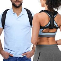 Adjustable Posture Corrector for Upper Back Pain Relief Comfortable Neck, Shoulder Brace Clavicle Support for Men, Women Keep from Slouching (Free Size)
