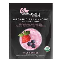 Vegansmart Organic Plant Based Protein Powder by Naturade, All-In-One Shake - Wild Berries, Single Serving Packet