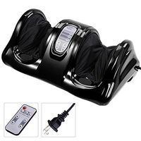 Shiatsu Foot Massager Kneading and Rolling Leg Calf Ankle with Remote Control Personal Health Black