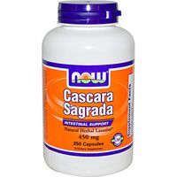 Cascara Sagrada, 450 mg, 250 Caps by Now Foods (Pack of 6)