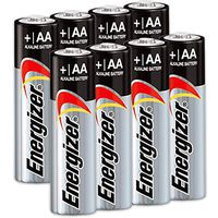 8 Count Energizer AA Batteries, Double A Battery Max Alkaline, Long Lasting, Leak Resistant, The Perfect Choice of Power for All AA Battery Operated Devices