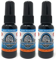 BluntPower 1 Ounce Oil Based Concentrated Air Freshener and Oil for Burner, Baby Powder (Pack of 3)