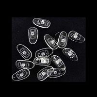 Kaptin 25 Pairs Eyeglasses Nose Pads,Optical Screw-in Soft Silicone Air Chamber Eyeglass Nose Pads-15mm