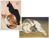 Steinlen Cats Box of 8 Assorted Blank Note Cards