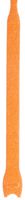 Velcro Cable Tie, One wrap Strap, 1.75" Bundle Diameter, 0.5" Width, 8" Length, Orange