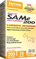 Jarrow Formulas Sam-e, Promotes Joint Strength, Liver Detoxification, 200mg, 20 Tabs