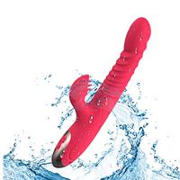 Massager 10x Powerful Extreme Power Multi-Speed Cordless USB Rechargeable Waterproof Handheld Body (Purple)