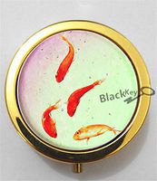 BlackKey Goldfish 3-Compartment Decorative Pocket Gift Box Case Organizer for Pill, Color 2 -2245