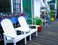 Hi-Look Microfiber Cleaning Cloth - An Adirondack Chair, Massachusetts