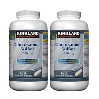 2 x Kirkland Signature Glucosamine Sulfate 750 mg, 420 vegetarian capsules (2)