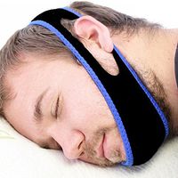 Alician Unisex Comfortable Anti Snoring Jaw Strap Supporter Stop Snoring Sleep Aid Device with Magic Tape Closure