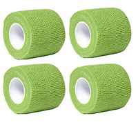 Aguaton Fidowrap Self-Adherent Stretch Bandage Cohesive Tape Wrap for Pets (Pack of 4) 2 Inches by 6 Yards (Lime)