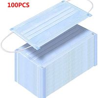 Earloop Face Másks,sanitary Surgical Face Shields Cover,dust Ma-sk Anti-spitting Protective Mǎ-sk Dustproof Cover Blue 100pcs