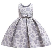 Driuankeji Kids Party Princess Dress Pageant Ball Gown for Wedding Bridesmaid Girls Party Outfit Fancy Dress Gray