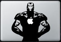 Iron Man - Sticker Decal MacBook, Air, Pro All Models.