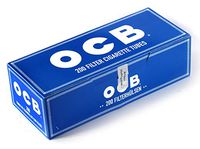 200 OCB Blue Filter Cigarette Tubes from Hemp Paper