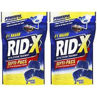 RID-X Septic Treatment, 3 Month Supply of Septi-Pacs, 3.2 oz (Pack of 2)