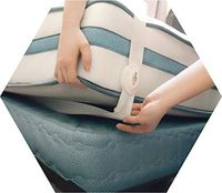 SheetLock Bed Sheet Fastener Set- Premium Bed Sheet Holders To Keep Sheets Tight - Top Sheet Grippers For all bed types- Best HIDDEN Bed Sheet Suspenders "SMALL" For Twin, Kids, Bedding Sets